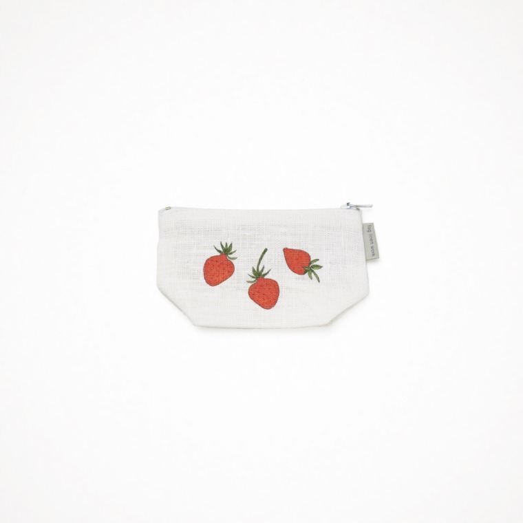 포그리넨워크 이사벨 보와노 파우치 (딸기) Isabelle Boinot Pouch Strawberry