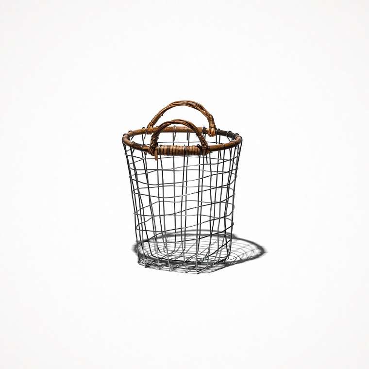 푸에브코 라탄 탑 와이어 바스켓 (스몰) Rattan Top Wire Basket Small