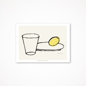 후긴앤무닌 드로잉 카드 (컵과 레몬)