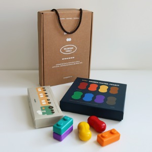 구버 크레용 피넛 + 점보블록 선물세트 Farm Jumbo Block Crayon Set