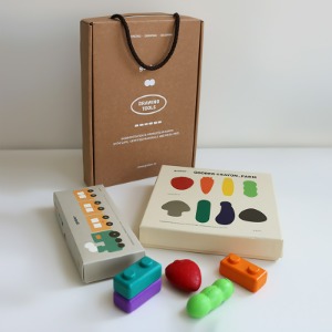구버 크레용 팜 + 점보블록 선물세트 Farm Jumbo Block Crayon Set