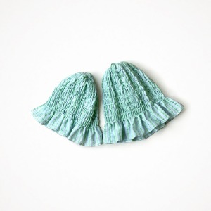 플라스틱팜 글로리 셔링 햇 (민트 스트라이프) Glory Shirring Hat (Mint Stripe)