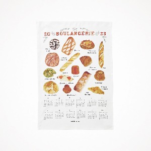 포그리넨워크 리넨 캘린더 클로스 2023 블랑제리 Linen Calendar Cloth Boulangerie
