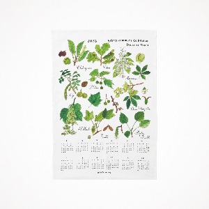 포그리넨워크 리넨 캘린더 클로스 2023 나무와 열매 Linen Calendar Cloth Fruits et Fleurs
