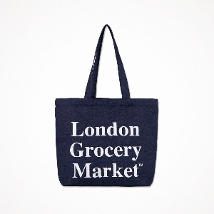 런던그로서리마켓 코튼 마켓백 (데님) Cotton Market Bag Denim