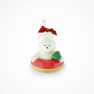 보니카 애니멀 크리스마스 캔들 (화이트 래빗) Animal Christmas Candle White Rabbit