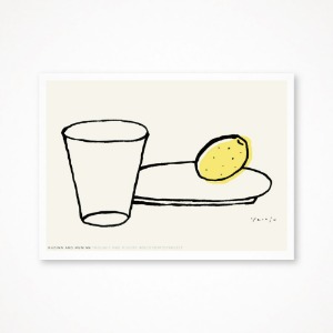 후긴앤무닌 미니 아트 포스터 (Cup and Lemon) 