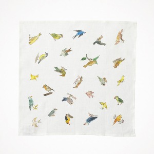 포그리넨워크 리넨 행커치프 이사벨 보와노 (버드) Linen Handkerchief Bird