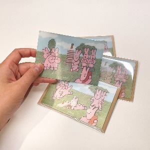 삼오세모 렌티큘러 카드 (토끼마을)