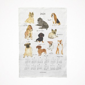포그리넨워크 2024 리넨 캘린더 (강아지 클럽) Linen Calendar Le Club des Dog