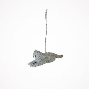 포그리넨워크 페이퍼 마쉐 (회색 고양이) Paper Mache Grey Cat