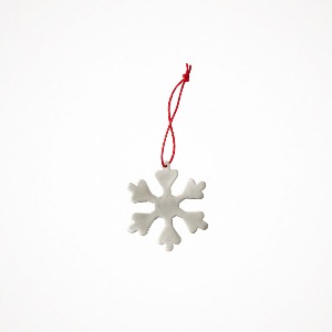 포그리넨워크 실버 오너먼트 (눈꽃 B) Silver Plated Snow Flake Ornament