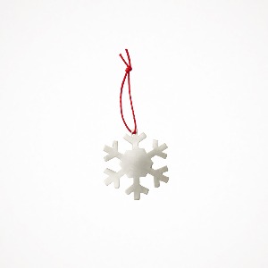 포그리넨워크 실버 오너먼트 (눈꽃 D) Silver Plated Snow Flake Ornament
