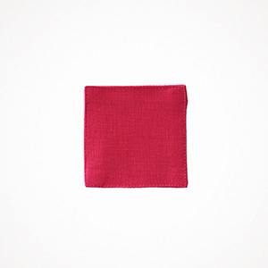 포그리넨워크 리넨 코스터 (파피 레드) Linen Coaster Poppy Red