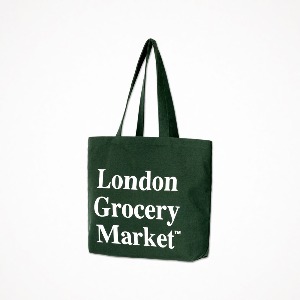 런던그로서리마켓 코튼 마켓 백 (포레스트 그린) Cotton Market Bag Forest Green