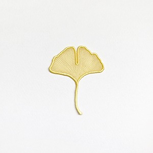 소언 나뭇잎 자수 북마크 (은행나무) Leaf Embroidered Bookmark
